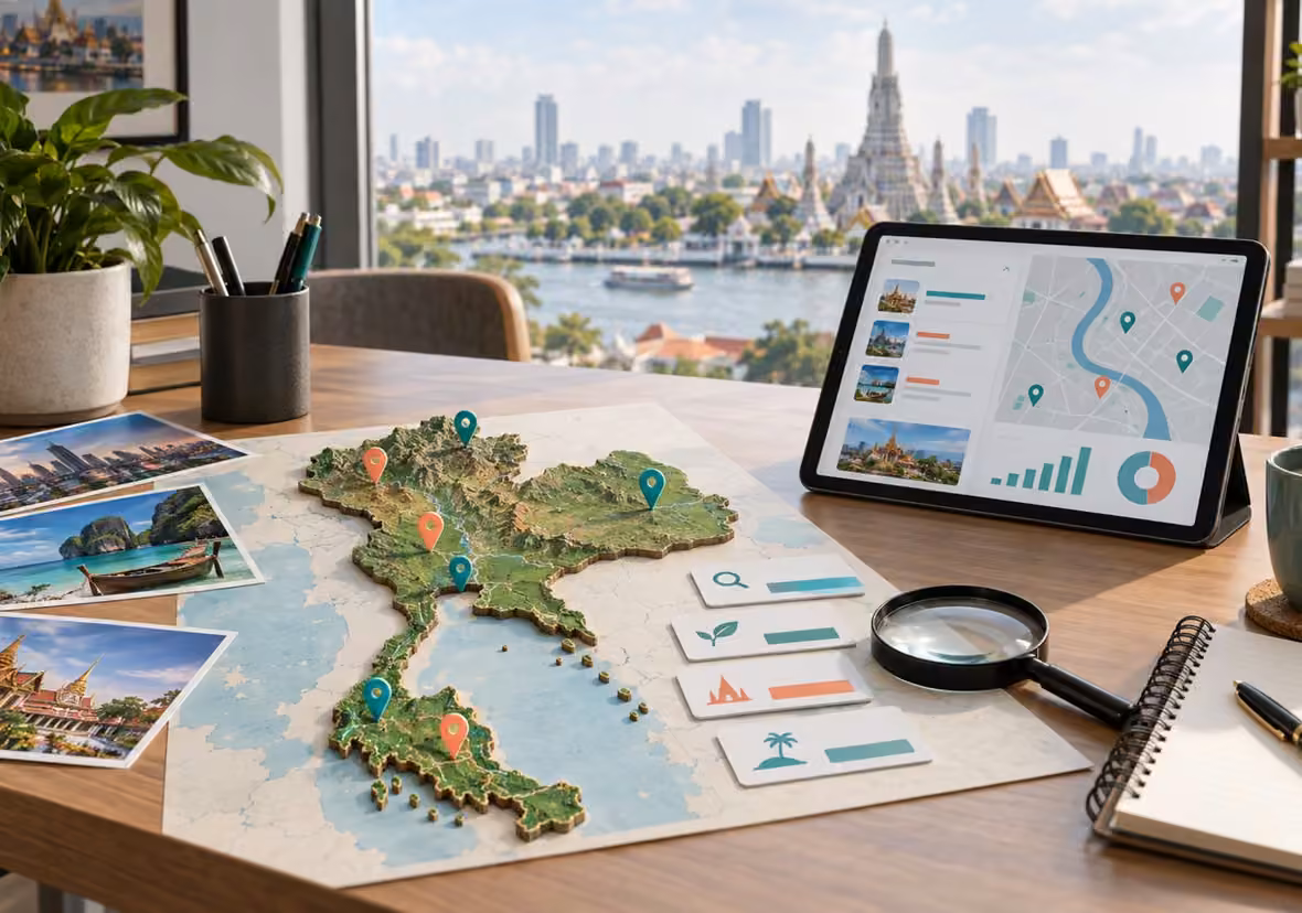 Thailand Search Map for Comparing Digital Search Group