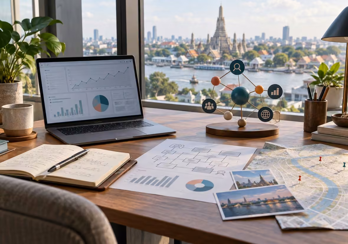 Technical and Local SEO Planning Desk for Comparing Search Studio